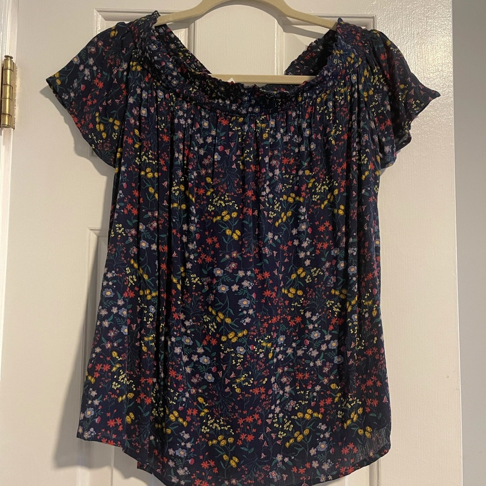 Floral off the shoulder top
